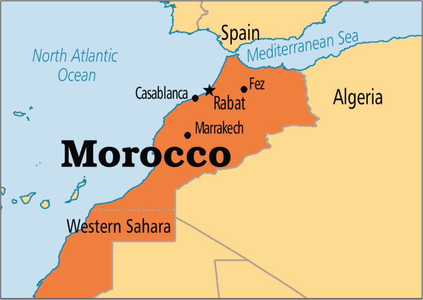 摩洛哥（Morocco）使用的，海牙认证美国