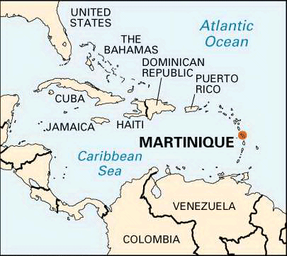 马提尼克岛（Martinique）使用的，海牙认证美国